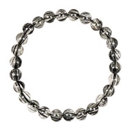 【正佳珠寶】黑鈦晶 頂級極淨順絲 6.8-7.3mm 黑鈦晶手珠