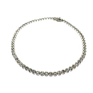 Tennis Diamond Bracelet, 1.00ct total, K18WG White Gold, 3.8g, 17cm, Women's [Used]