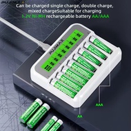 【⚡Ready Stock】Ni-CD Ni-MH Charger 8 Slot Battery Charger 1.2V AA AAA Smart Rechargeable Battery Char