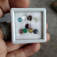 8 Nine Gems Set Of Genuine Round