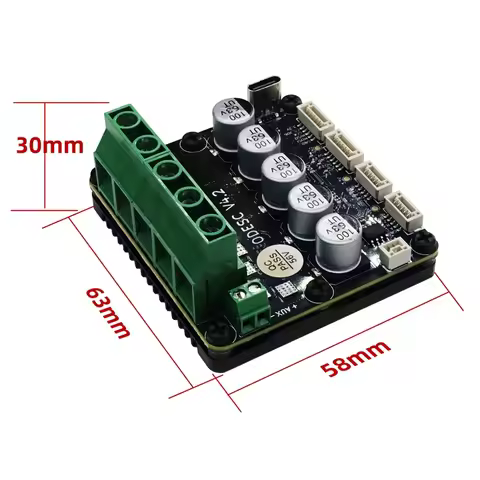 24V ODESC V4.2 Performance Single Drive Brushless Motor High Power Driver FOC BLDC Servo Based On OD