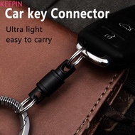 KEEPIN Mini Rotary Buckle, Rotary Mechanism Mini Titanium Alloy Keychain, Release Detachable Design 
