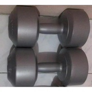 Ready ONLY FOR GOJEK GRAB PAIR (2PCS) 10kg plastic Dumble Dumble Barbell