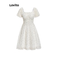Chiffon Dress Floral Pattern Lovito Sign