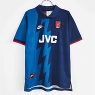 เสื้อกีฬาแขนสั้น ลายทีมชาติฟุตบอล Arsenal 95-96 ชุดเยือน สไตล์เรโทร