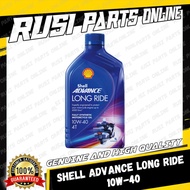 Shell Advance Long Ride 10W-40 (1Liter) - Fully Synthetic Oil for Motorcycle. Ideal for Long Rides.-