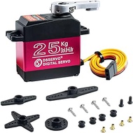 Hosyond 2Pack DS3225MG 25kg High Torque RC Servo Full Metal Gear Waterproof Steering Servo Motor Com
