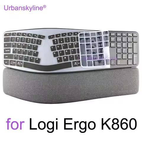 for Ergo K860 Keyboard Cover for Logitech ERGO K860 for logi Business Protector Skin Case Silicone A