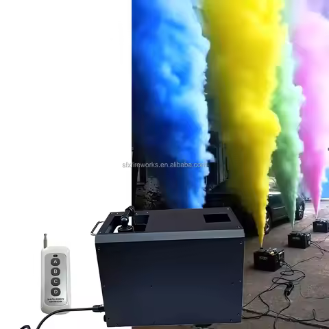 Super Powerful DMX Remote Control UPWORD SPRAY Color Fog Smoke Jet Machine for Gender Reveal Stage W