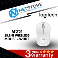 LOGITECH M221 SILENT WIRELESS MOUSE - WHITE - 910-006130