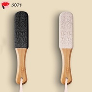 SOFTNESS Foot Sander, 360° Silicon Carbide Foot Rasp,  Bamboo Non Slip Foot Scrubber For Feet