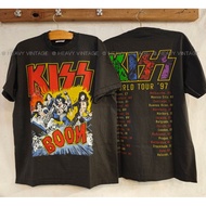 KISS BOOM WORLD TOUR '97 Bio Washed vintage shirt Rock Band heavy