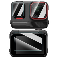 ฟิล์มกันเลนส์กล้องถ่ายรูปกระจกนิรภัยสำหรับ Insta360 Ace Pro 2ฟิล์ม HD กันรอยขีดข่วน