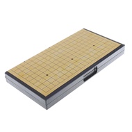 [mcfsnzwtxz1bw] Children Go Game Portable Folding Go Game Magnetic Chessboard Weiqi Game
