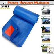 20x20 Waterproof Tarpaulin Blue Orange Sheet Canvas / Canvas Khemah / canvas lorry
