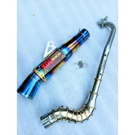 Kou mahachai Pipe 51mm canister conical open specs exhaust Pipe for Wave 125 Xrm 110/125 Wave 100/11