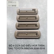 Set of 4 rear air conditioning vents for TOYOTA INNOVA 2006-2016