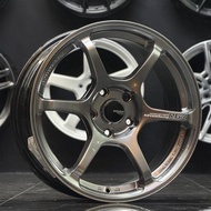 New Sport Rim 17inch ADVAN RG-4 17X7.5JJ 5H112/114.3 ET38 HYPER BLACK (PRICE FOR 1 SET)