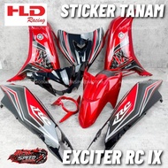 “STICKER TANAM” LC135 IX COVER SER EXCITER RC IX/ LC135 V2 V4 V7 IX MERAH IX PUTIH COVER SET/ Lc135 