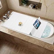 Bathtub Cover, 5kg/11.02lb Load Rectangular Bathtub Tray, 59 * 27.56 * 0.26in Foldable Anti-dust Bat