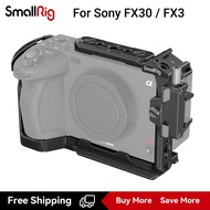 กรงขนาดเล็กสำหรับ Sony FX3 FX30พร้อมที่หนีบสาย HDMI 1/4 "-20รูเกลียว3/8"-16รูสำหรับ ARRI รวมรองเท้าเ