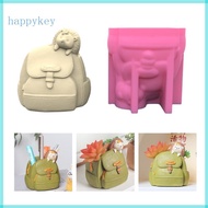 HAP Flower  Resin Mold Home Desktop Decoration DIY Pen Holder Epoxy Mold Decors