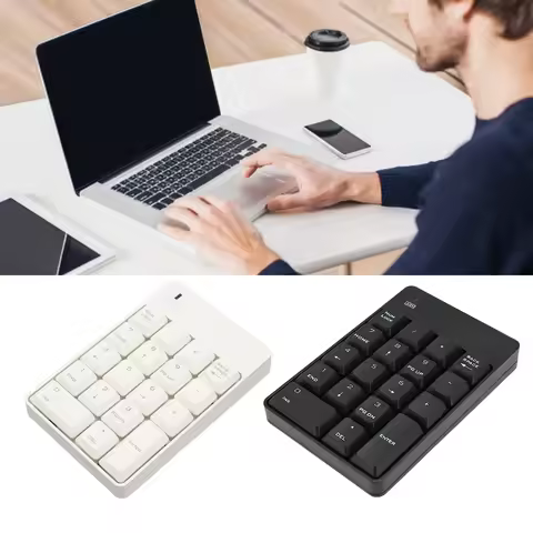 Number Keypad Numeric Keypad SK 51AG 2.4G Wireless 18 Keys Soft Press Touch USB Number Pad for Home 