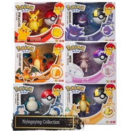 [1pcs[ Pokemon Snorlax Gengar Mew Action Figure Pokemon Ball Kids Toy Pokemon Figure