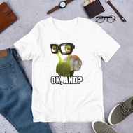 T Shirt Men Clothes Ok And Snail Cursed Snail Funny Snail Meme Shirt Ironic Shirt Snail Lover Gift O