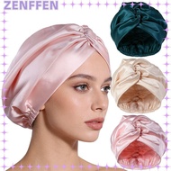 ZENFFEN Silk Satin Hair Bonnet, Breathable Adjustable Mulberry Silk Wrap, Premium Smooth Satin Fabri
