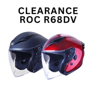 ROC R68 DV | CLEARANCE | OPEN FACE HELMET | HELMET SIRIM | HELMET MURAH | HELMET BAJET