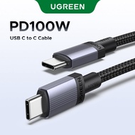 UGREEN USB-C to USB-C 100W Charging Data Cable USB 2.0 Aluminum Shell Braided Space Gray for SAMSUNG