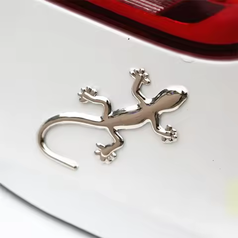 Car Sticker 3D Plastic Gecko Lizard Decal Waterproof Car Truck Sticker Lizard Gecko Decal Badge Embl