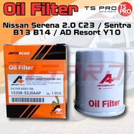 Auto Plus 15208 53J0AAP (Nissan) Oil Filter - Nissan Serena 2.0 C23 / Sentra B13 B14 / AD Resort Y10