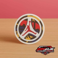 [Sport Series] 3D Air Jordan Embossed Sticker | Embossed Stickers for Laptop Decoration Helmet/s Tab