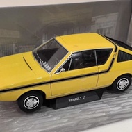 SOLIDO 1/18 RENAULT 17 1976 RENAULT Racing Model Alloy Can Open Left Right Doors