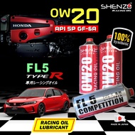 Honda Civic Type R FL5 0W20 Racing Oil Shenzo 100% Fully Synthetic Mugen Performance Competition Original K20C Engine