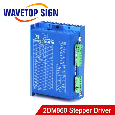 WaveTopSign Stepper Motor Driver 2Phase 2DM860H 2DM860 18-80VAC Current 2.1-8.4 for Co2 Laser Cuttin