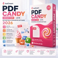 🔥 IceCream PDF Candy Desktop v3.15 2026 Lifetime For Windows 64-Bit | PDF Editor & Converter Softwar