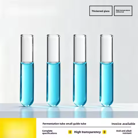 High Borosilicate Glass Fermentation Tube 6x30mm Durham Tube Glass Small Conduit 100pcs Lab Equipmen