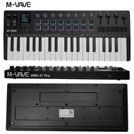 M-VAVE SMK-37 PRO คีย์บอร์ด MIDI 37 คีย์ พร้อมแผงปุ่ม RGB 16 ปุ่ม และปุ่มหมุน 8 ปุ่ม รองรับการใช้งาน