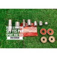 Bush Collar &amp; Bearing Set Yamaha Y15 V1 V2 Y16 Honda RS150 / RS 150 pnp ( untuk Sport Rim Y125 ) [ReadyStock]