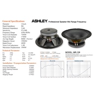 Ashley MR 128 Original 12 inch Component Speaker ASHLEY MR-128 Mid Range Transducer