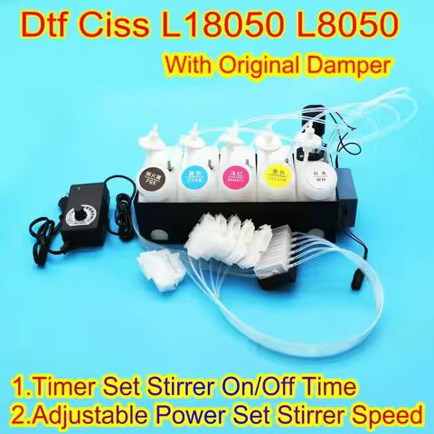 Dtf Ciss For Epson L8050 Ciss Ink Tank L18050 Ink Supply System Printer For Epson L18058 L18050 Prin