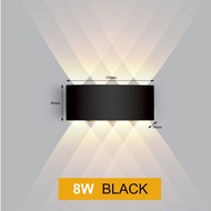 ในร่ม2W 4W 6W 8W LED โคมไฟติดผนัง AC100V/220V อลูมิเนียมตกแต่งผนังเชิงเทียนห้องนอน LED แสงในร่มและกล