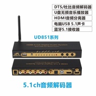 DTS Dolby AC3 5.1Audio Decoder Converter DAC Bluetooth HDMI Separator USB Computer sound card