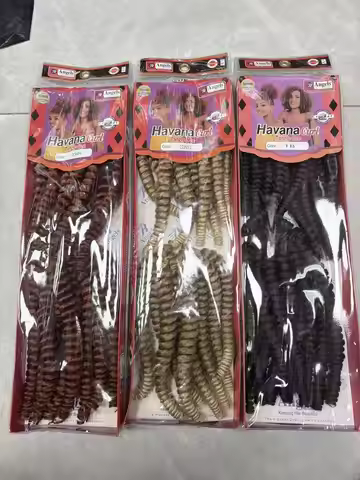 "Angels HavanaCurl TangieTrea Synthetic Hair Extensions – Color 27/613 & 1B – Natural Look Heat Resi