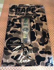 A Bathing Ape Bape Camo Watch 猿人迷彩膠手錶 100% new