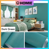 HOMIE 45CM x 10M Corak Kosong Solid and Linen Pattern Wallpaper Sticker for Home for Bedroom Decor L