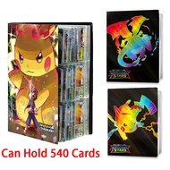 9 Pocket 540 Cards Pokemon Album Book Anime Map Game 432pcs Pokémon cards Collection Holder Binder F